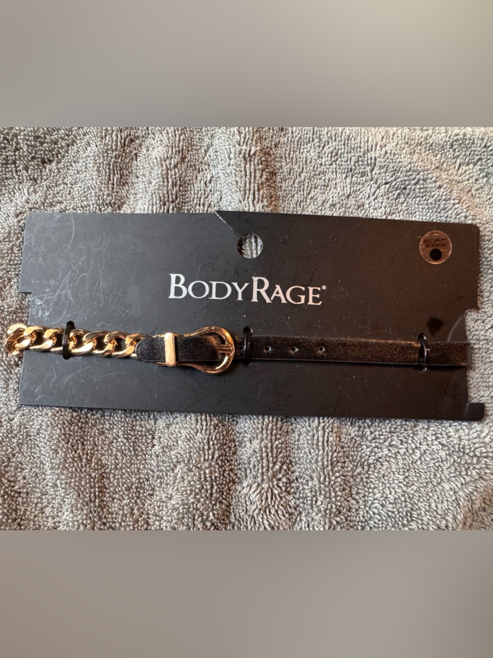 🌟 3/$20 Eligible! NWT BodyRage Black Faux Leather and Gold-Tone Choker